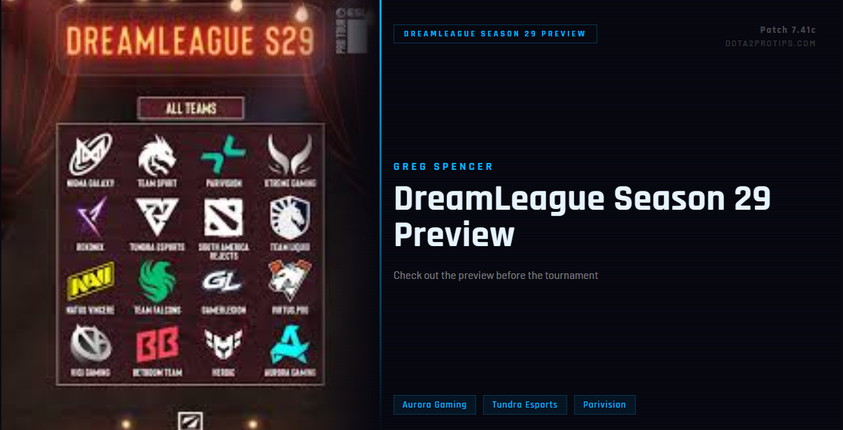 DreamLeague Season 29 Preview