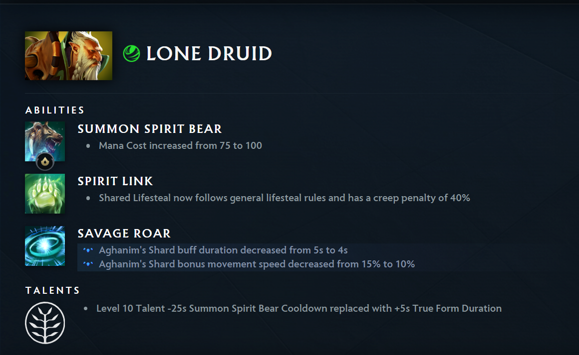 Lone druid nerf patch 1.41c