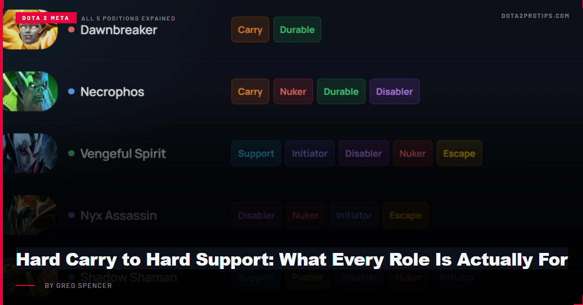Hard Carry to Hard Support: What Every Role Is Actually For